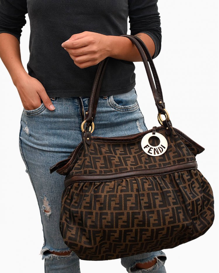 Bolsa Fendi Original Chef Zucca Giant Feminino